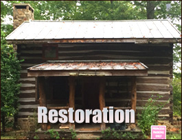 Historic Log Cabin Restoration  East Claridon, Ohio